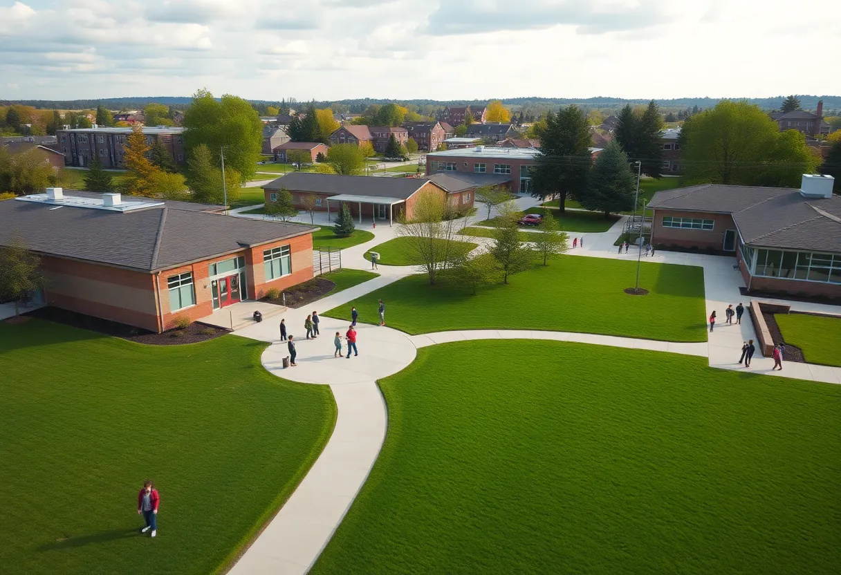 Overview of Friendswood ISD with students in a vibrant school setting