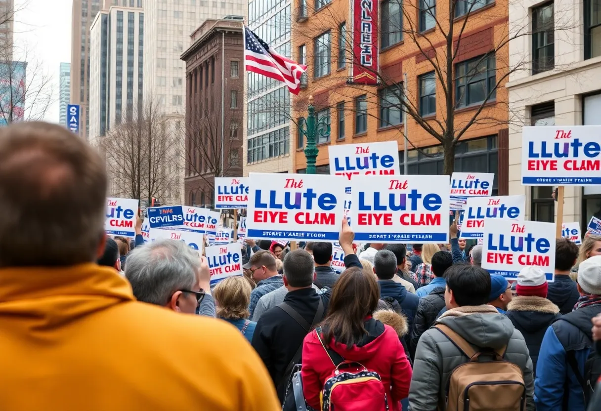 Crowd at a Houston City Council election event