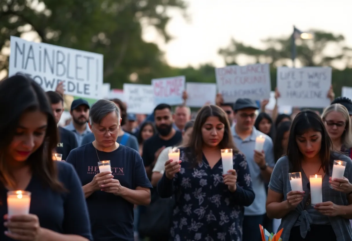 Community members gathered in Houston mourning for Abdul Niazi.