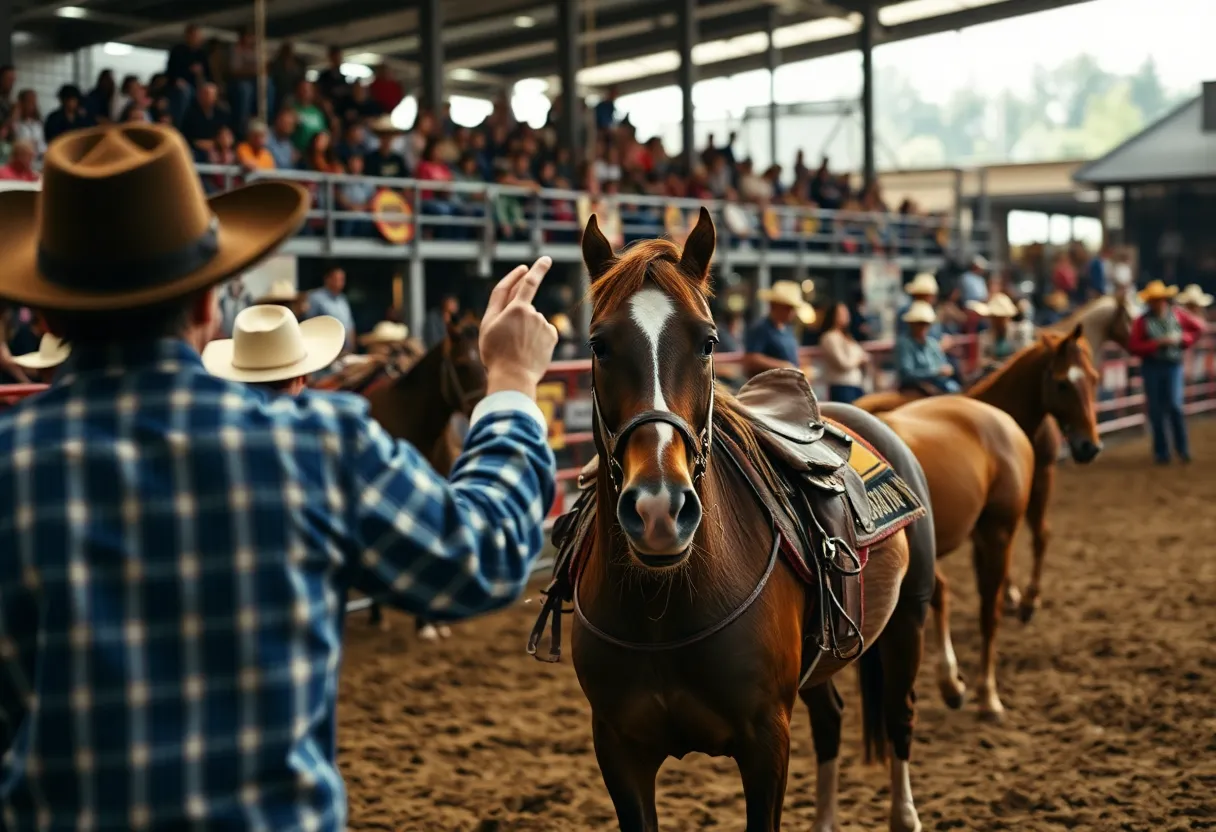 Houston Livestock Show and Rodeo event showcasing community spirit