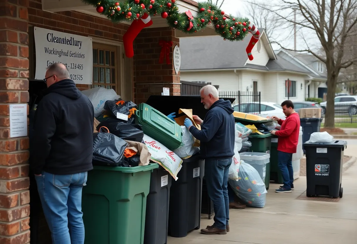 Houston neighborhood depository for waste disposal