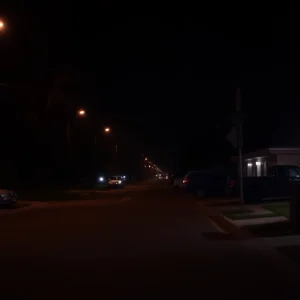 Quiet street in Houston where shooting occurred