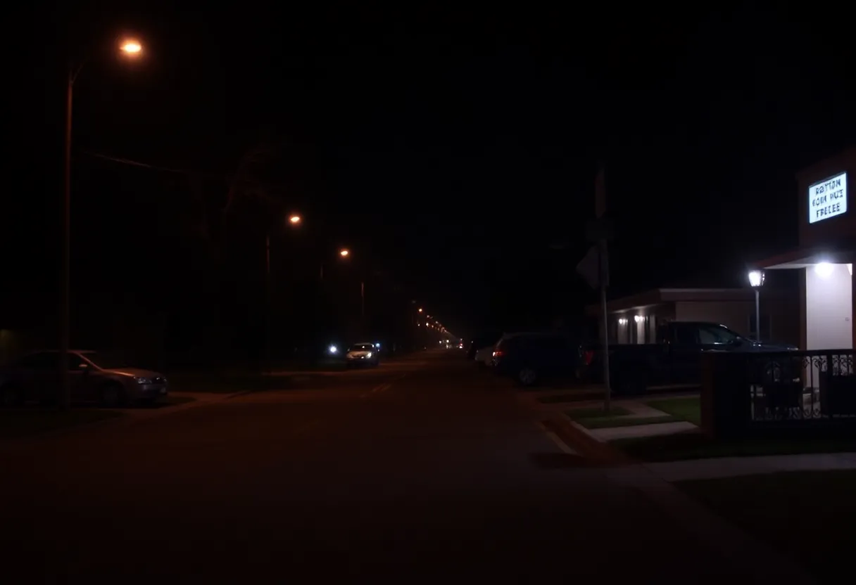 Quiet street in Houston where shooting occurred