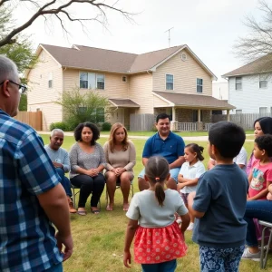 Community meeting about measles vaccination in Houston, Texas.