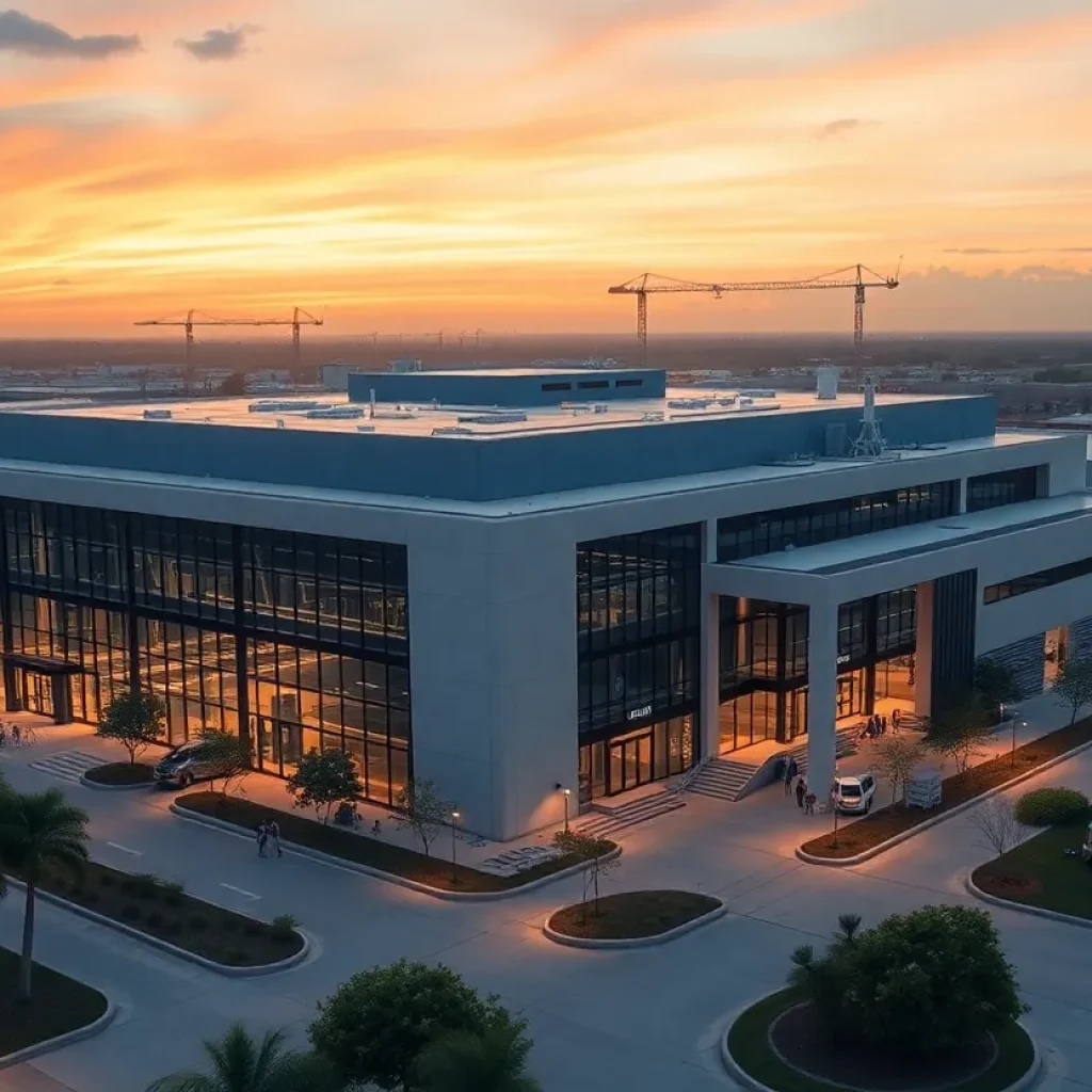 Rendering of the Apple AI manufacturing facility in Houston
