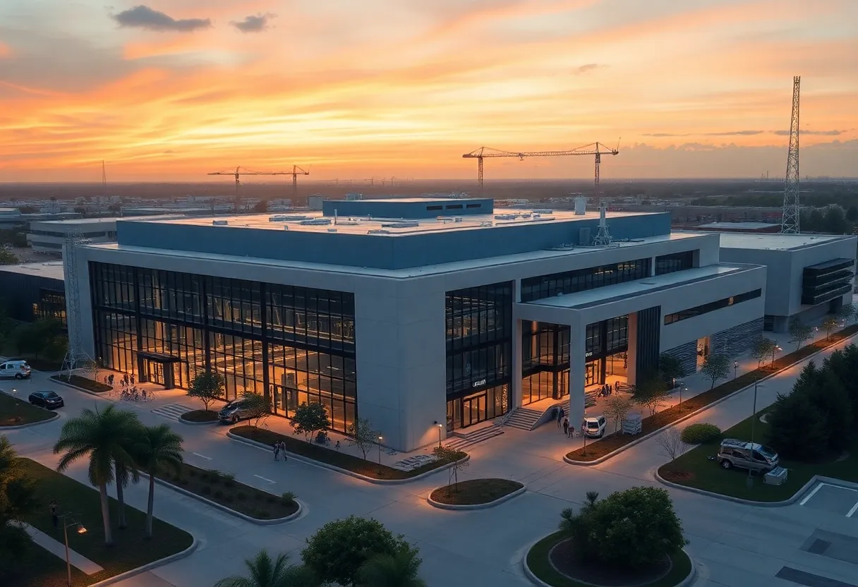 Rendering of the Apple AI manufacturing facility in Houston