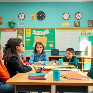 Students learning in a classroom setting in Houston