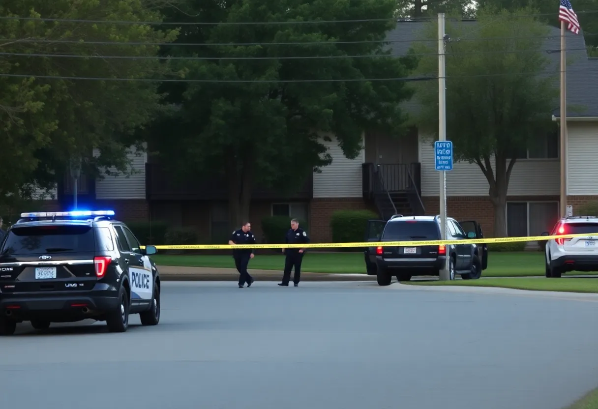 Police presence at an apartment complex in Harris County