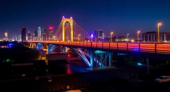 Houston’s Bridge Lighting Plans Spark Debate