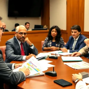 Houston City Council discussing budget and regulations