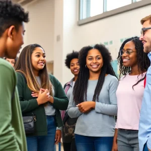Students and community members advocating for safety and inclusivity in schools.