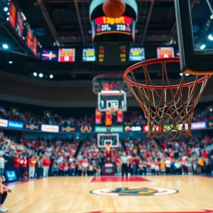Houston Cougars celebrating their victory in the Elite Eight