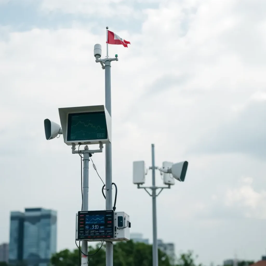 Installation of weather stations in Houston for hurricane preparedness