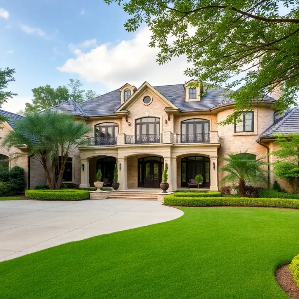 Luxury home exterior in Houston