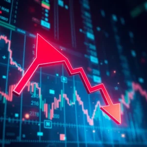 Illustration depicting Nvidia's stock market crash and valuation drop