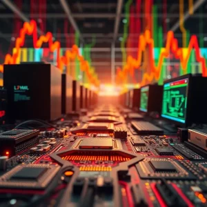Visual representation of semiconductor and tech trade tensions