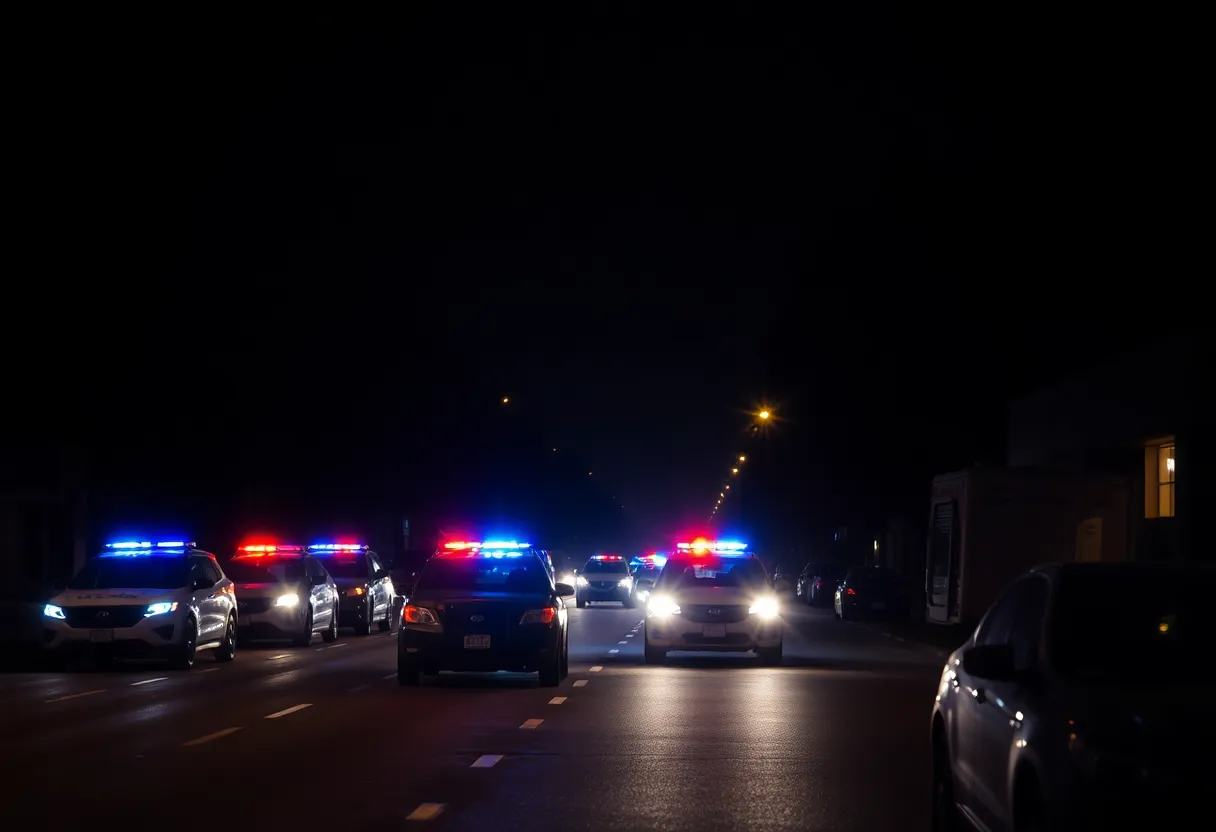 Police activity related to an AMBER Alert in Houston