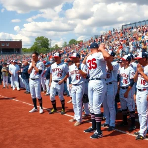 Houston Cougars celebrating Senior Day on the baseball field