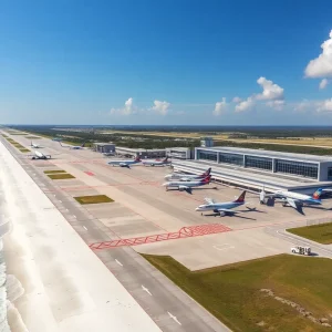 Aerial view of Gulf Shores International Airport