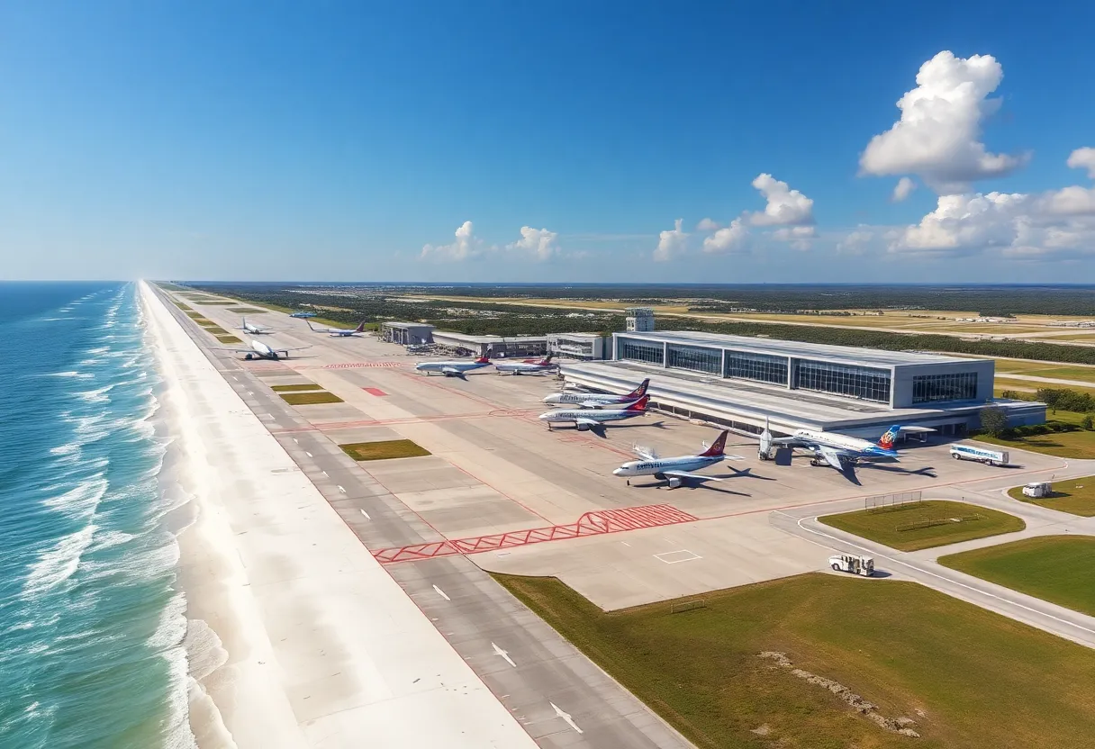 Aerial view of Gulf Shores International Airport