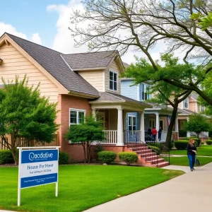 Houses for sale in a Houston neighborhood