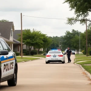 Police presence in River Oaks neighborhood after a burglary incident