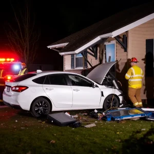 Car crashed into a home in Houston after a high-speed incident