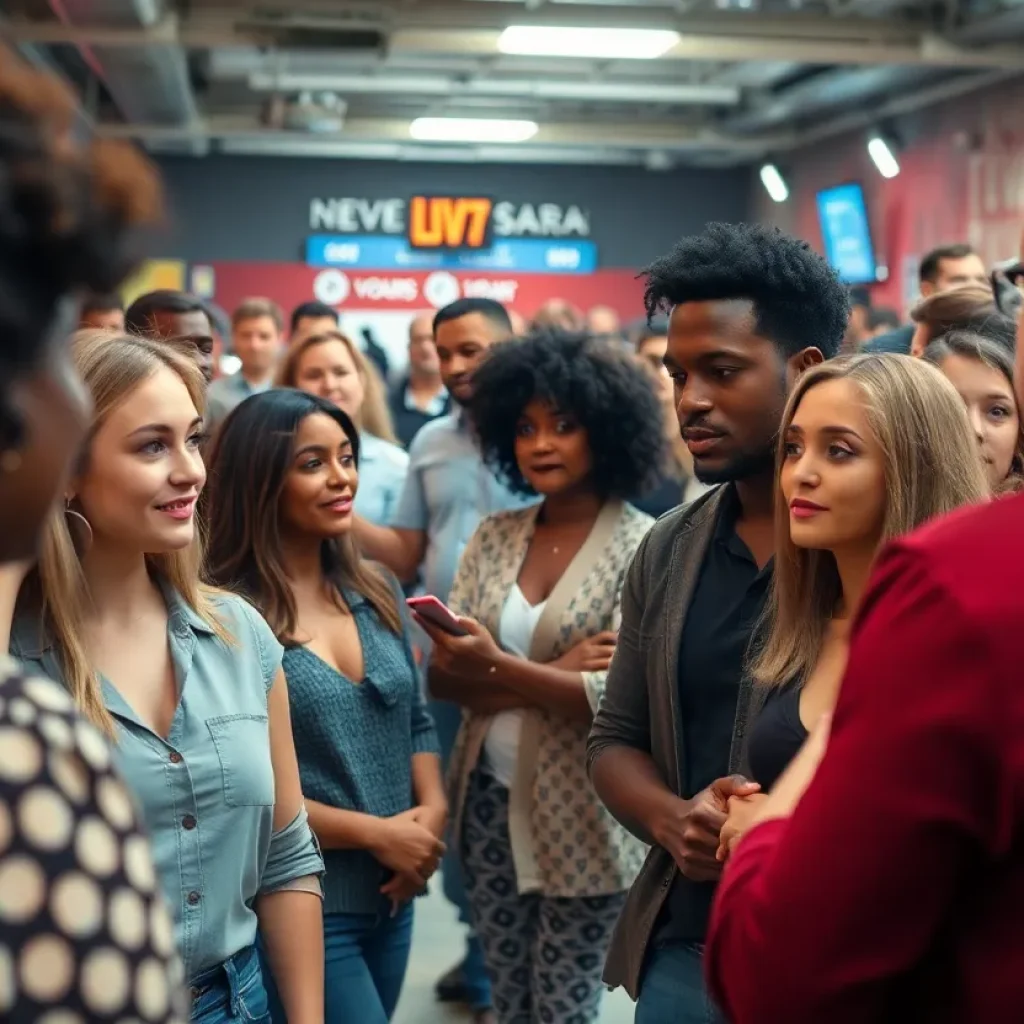 Actors during a casting call in Houston