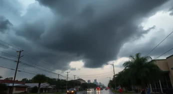 Severe Thunderstorms Cause Flash Flood Warning in Houston