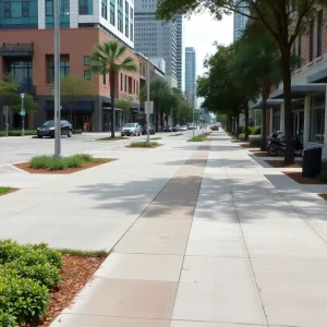Incomplete sidewalks in Houston neighborhoods