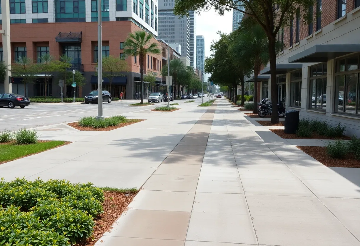 Incomplete sidewalks in Houston neighborhoods