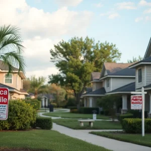 Suburban homes in Houston's Walden neighborhood
