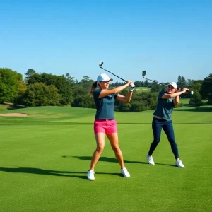 University of Houston women's golf team competing at NCAA Regional tournament