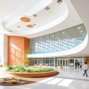 Architectural design of Kinder Children's Cancer Center in Houston
