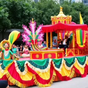 Spectators enjoying the LULAC Cinco de Mayo Parade in Houston