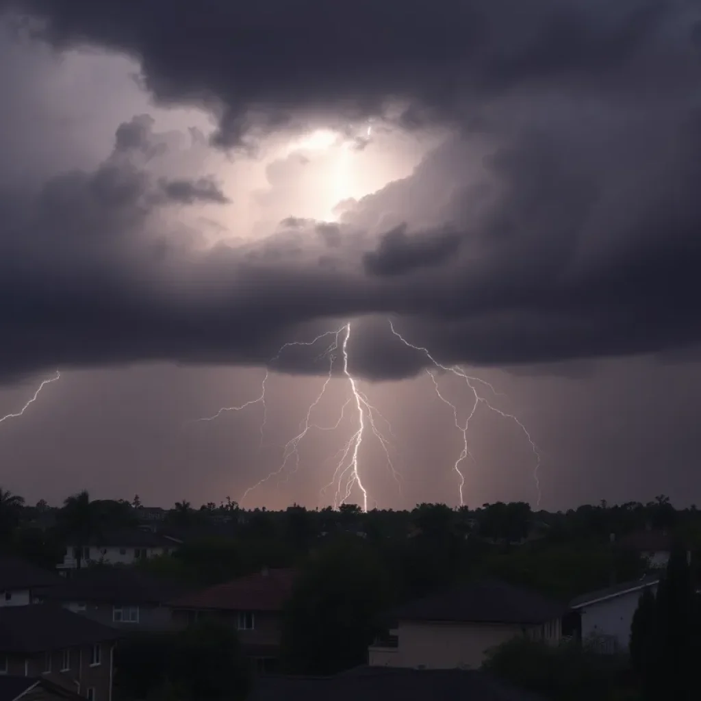 Severe storm causing power outages in Houston