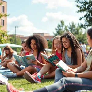 Students participating in summer activities focusing on relaxation and productivity.