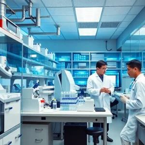 Interior view of Avance Biosciences Next-Generation Sequencing Center.