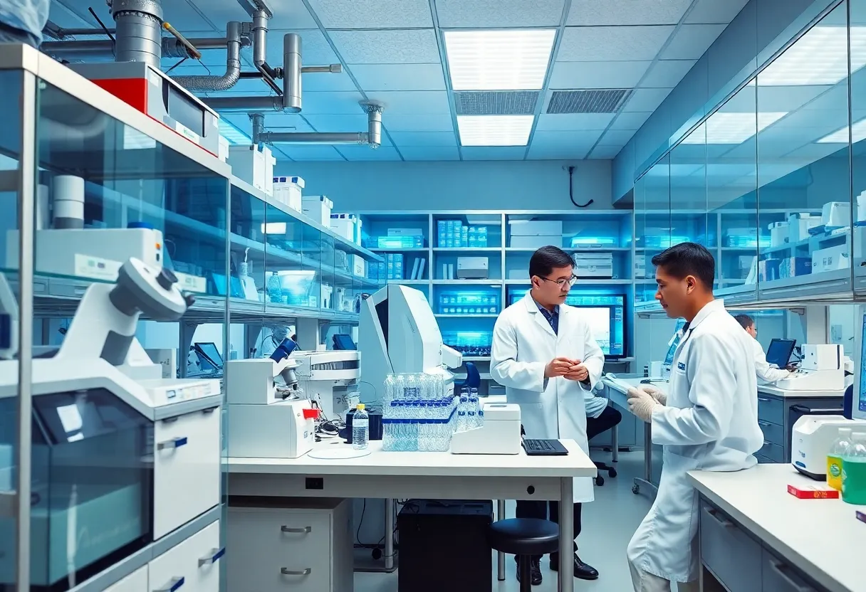 Interior view of Avance Biosciences Next-Generation Sequencing Center.