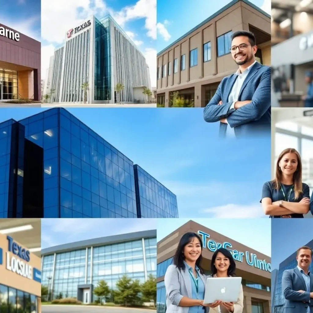 Collage of Texas-based companies recognized as best places to work