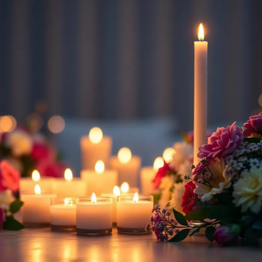 Candlelight vigil for Giles Pond