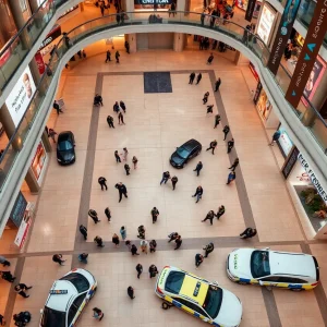 Police presence at Houston's Galleria Mall after gunfire incident