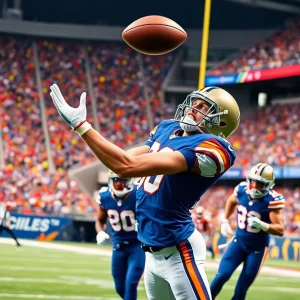 Houston Texans wide receiver catching a pass in a game