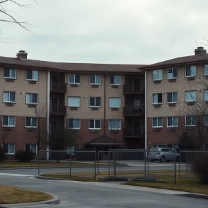 Exterior view of an apartment complex in Katy, Texas
