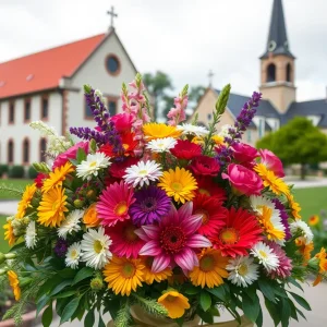 Floral tribute to Mae Evelyn Hood