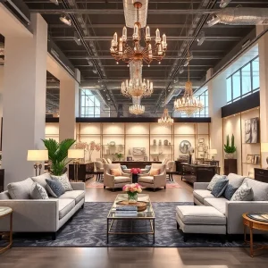 Interior view of Perigold showroom in Houston