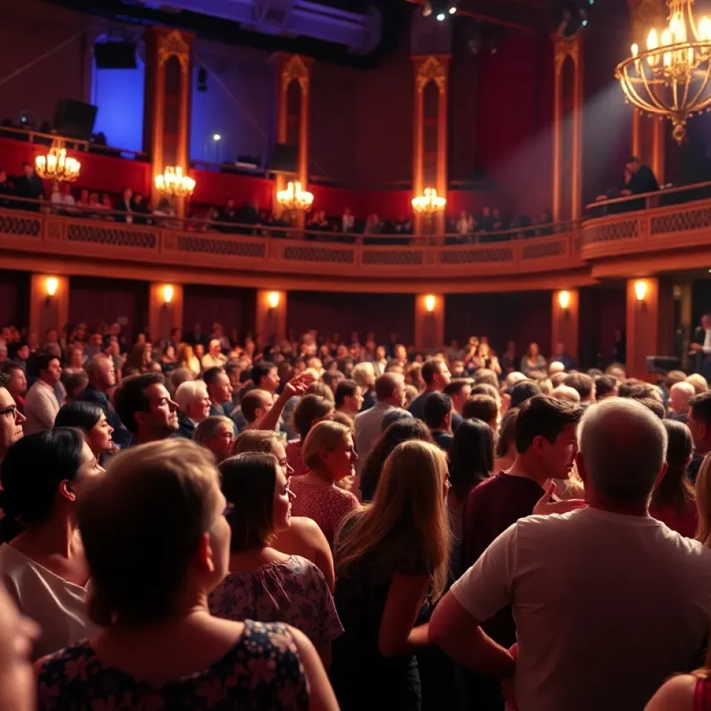 Audience enjoying Robert Earl Keen's concert in Houston