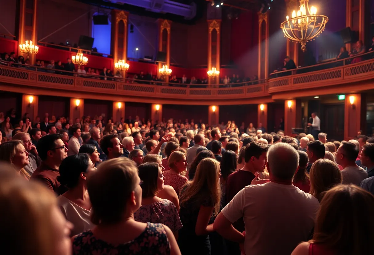 Audience enjoying Robert Earl Keen's concert in Houston