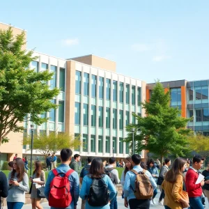 Students on Texas A&M University campus