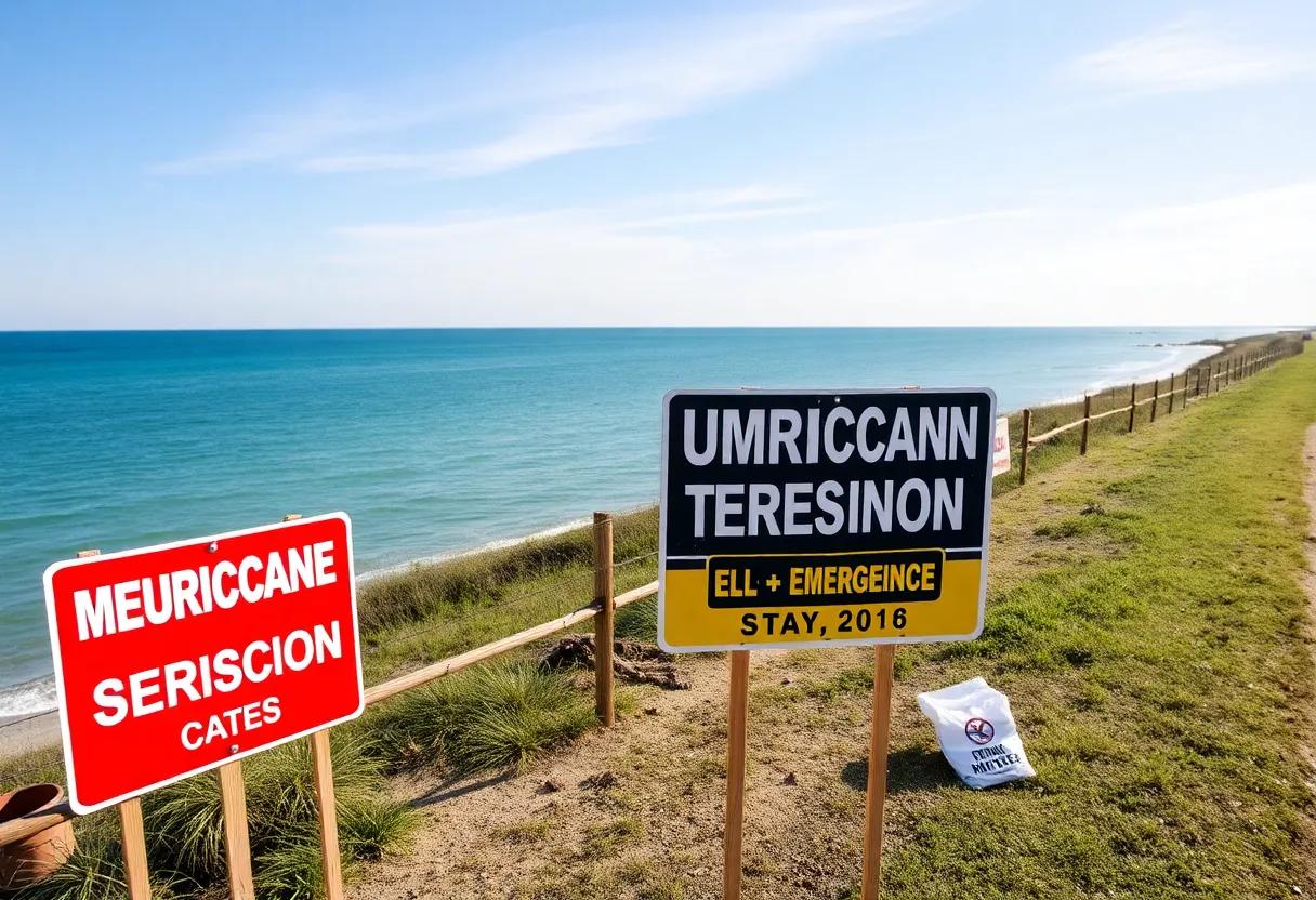 Image depicting hurricane preparedness efforts in Texas with an emphasis on emergency supplies.